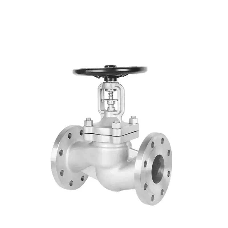 صمام كرة أرضية من الفولاذ المقاوم للصدأ الألماني القياسي – منظر جانبي أيمن