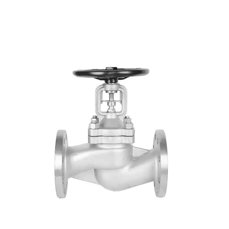 صمام كرة أرضية من الفولاذ المقاوم للصدأ الألماني – منظر أمامي