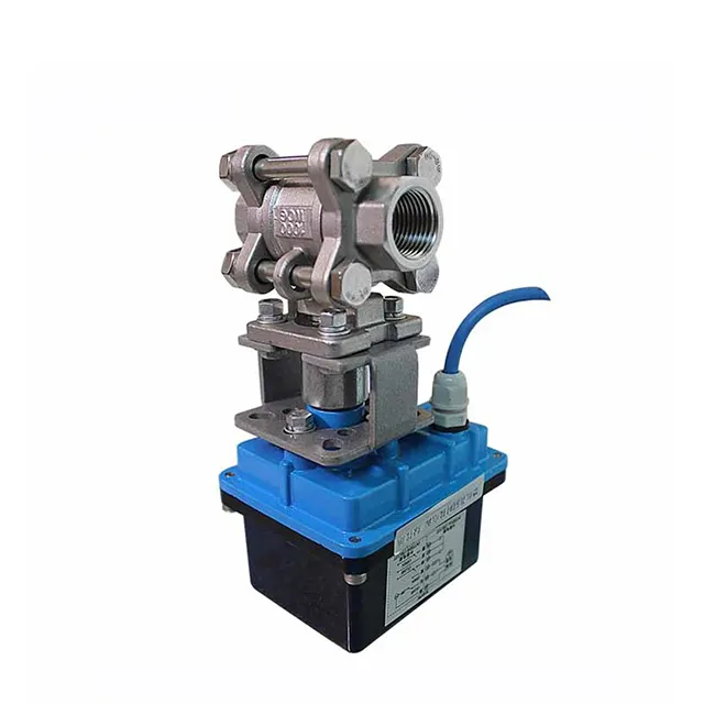 صمام كرة كهربائي صغير مقاوم للانفجار مكون من 3 قطع 4