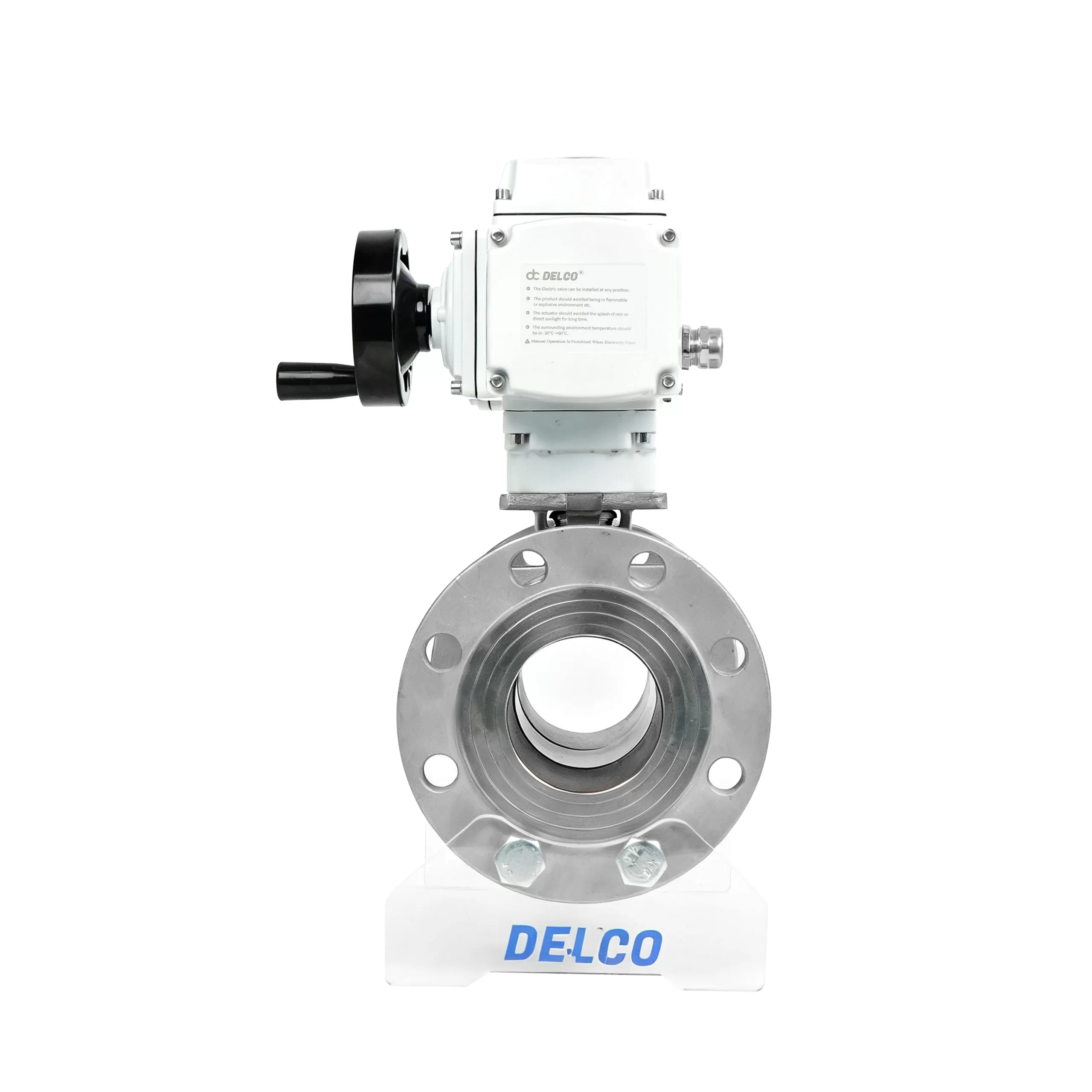 صمام كروي كهربائي من الفولاذ المقاوم للصدأ مكون من ثلاث قطع من DK55-3PF 2