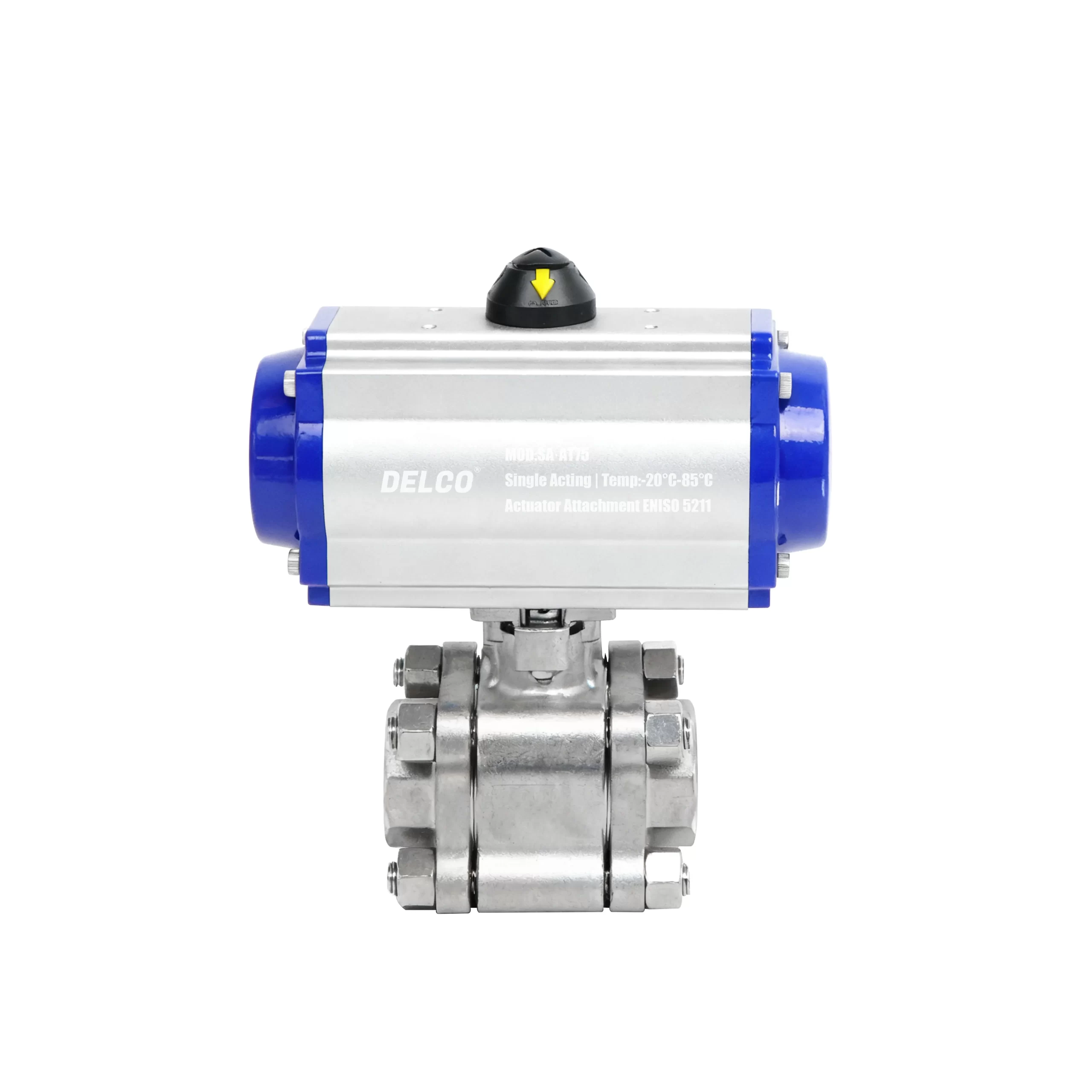 DK66-3PS-HG Pneumatic 3-Piece High-Pressure Ball Valve 2