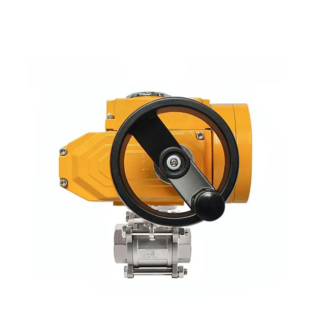 صمام كروي كهربائي مقاوم للانفجار EX-DKV55-3PS مع إعادة ضبط تلقائية 2