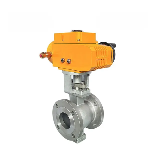 صمام كرة V من الفولاذ المقاوم للصدأ مقاوم للانفجار EX-DKV55-VF 2