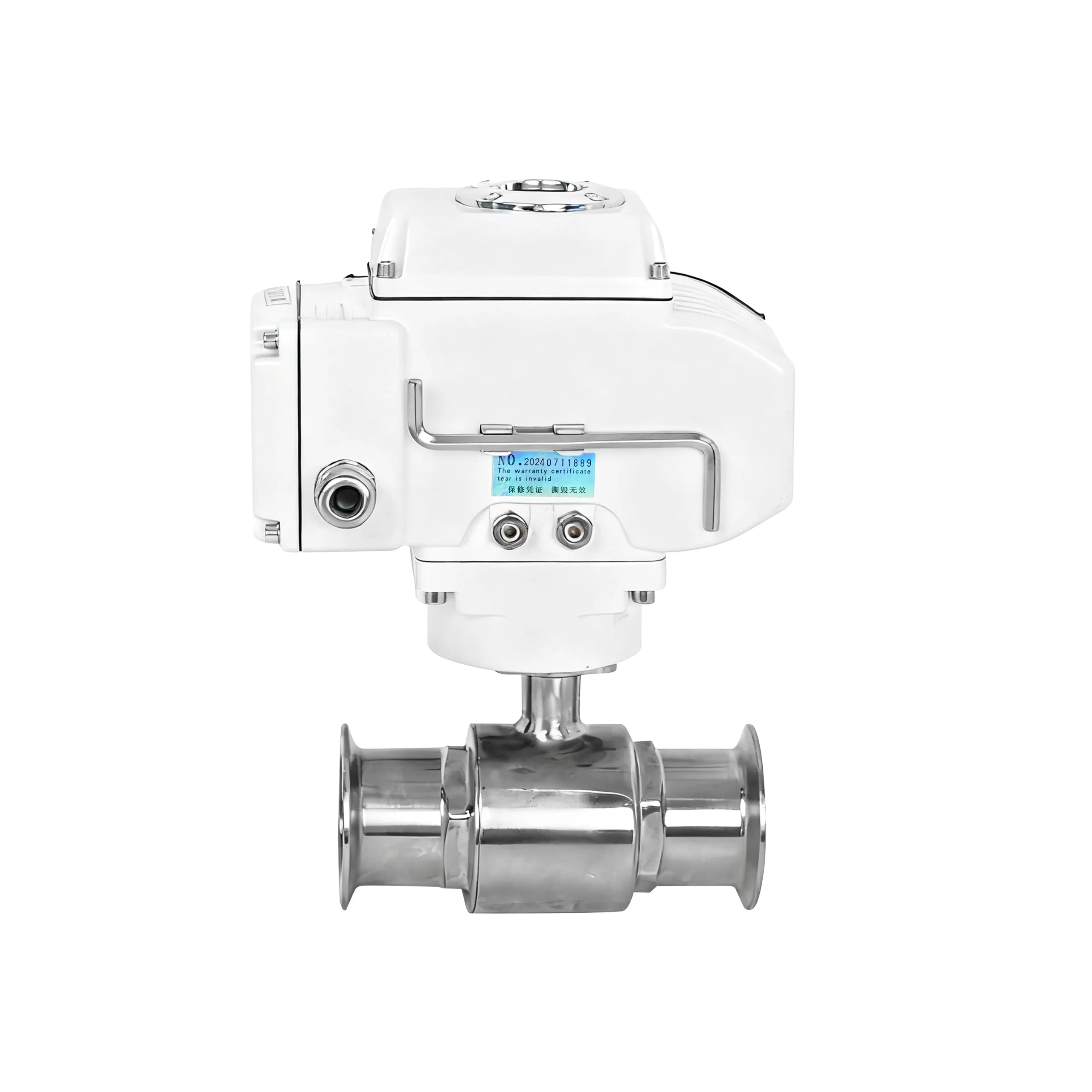 صمام كرة ملقط ثنائي الاتجاه النظافة الكهربائية 2