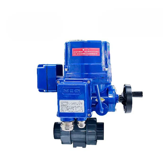 QT-DK55-PL صمام كروي ثنائي الاتجاه من PVC ثنائي الاتجاه مقاوم للانفجار 3