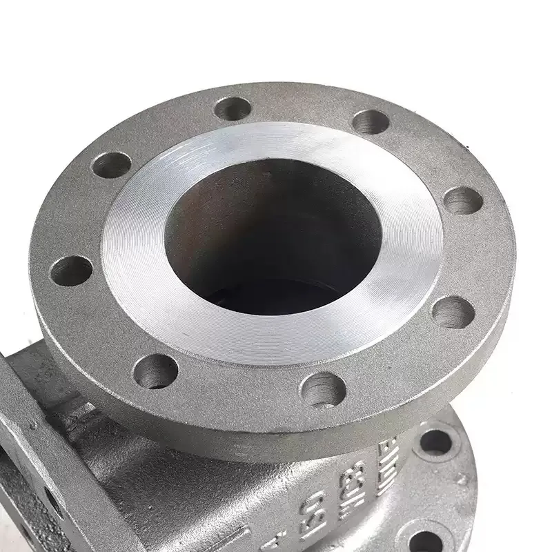 صمام بوابة يدوي من الفولاذ المقاوم للصدأ ذو حواف – عرض تفصيلي 1