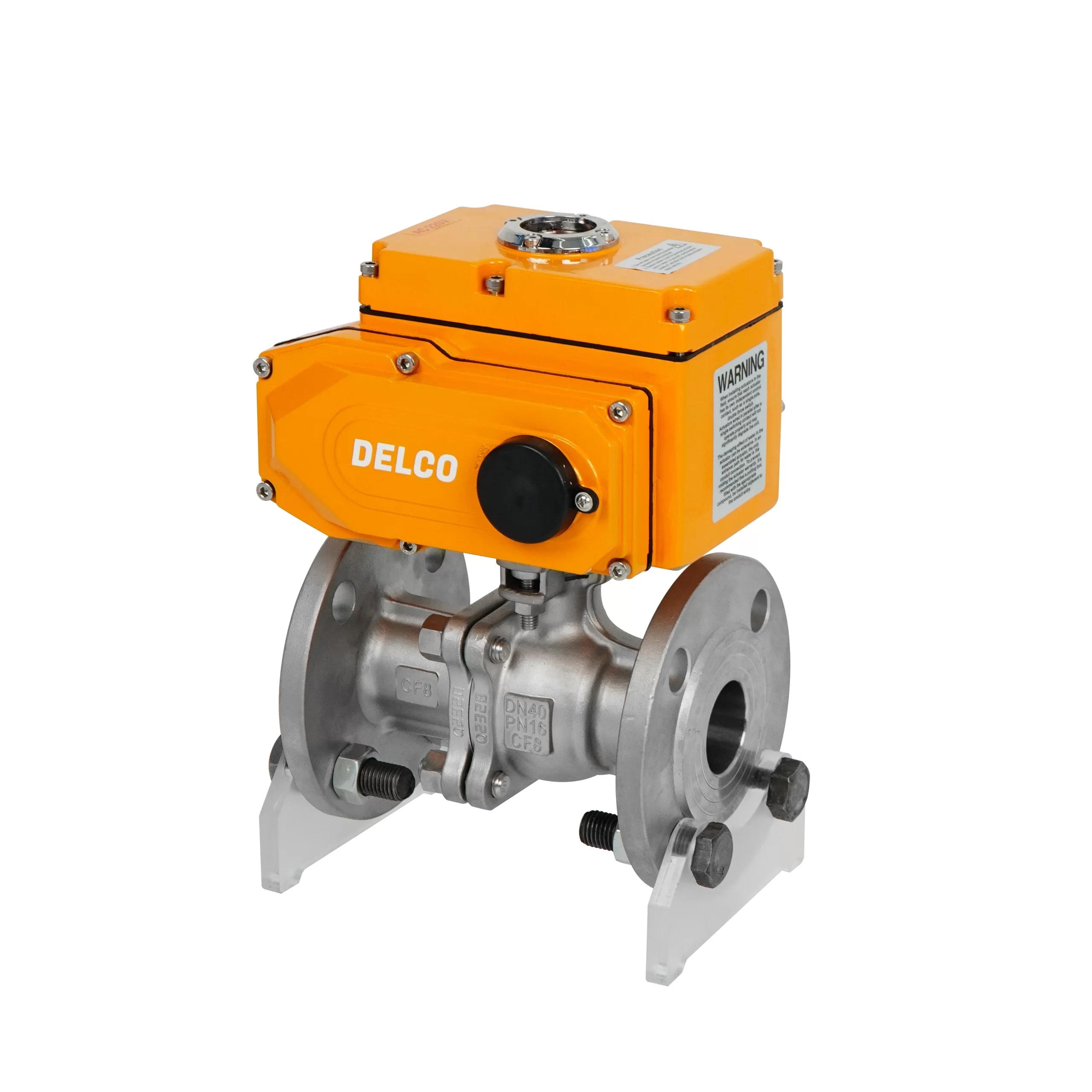 IP67-DK55-2PF Electric Two-Piece Stainless Steel Flanged Ball Valve 5