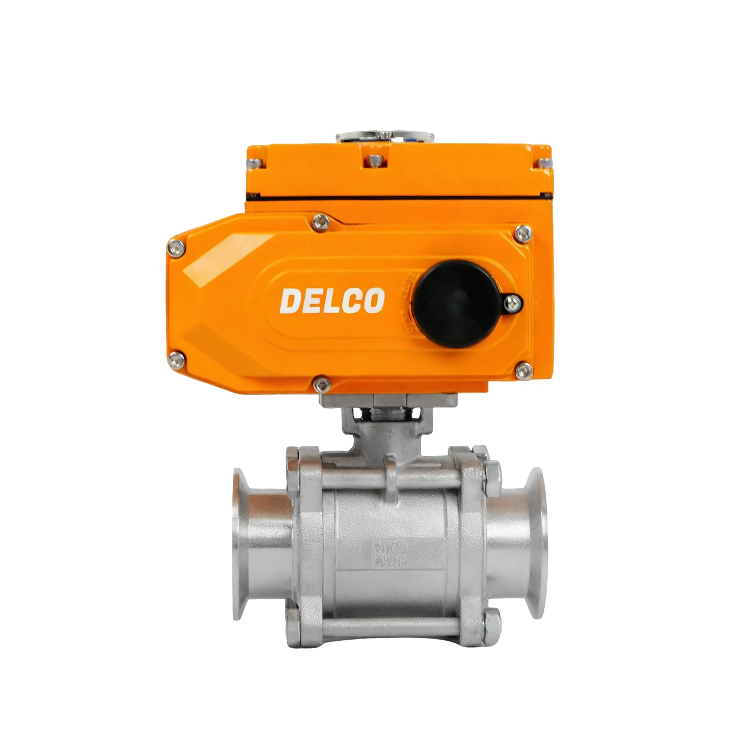 IP67-DK55-3PS-WK Electric Three-Piece Sanitary Clamp Ball Valve 3