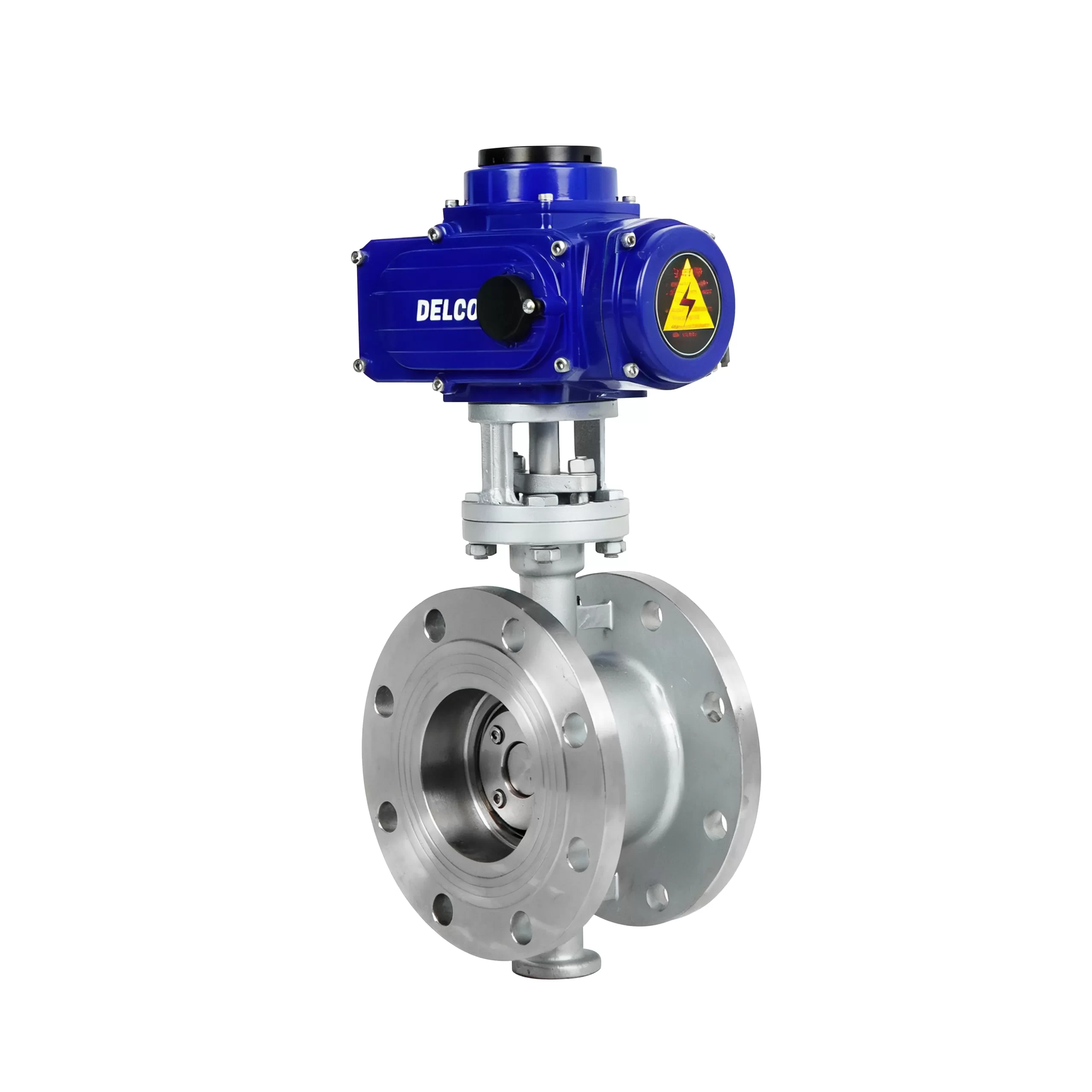 IP67-DK56-FB-G Electric Hard Seal Flanged Butterfly Valve 2
