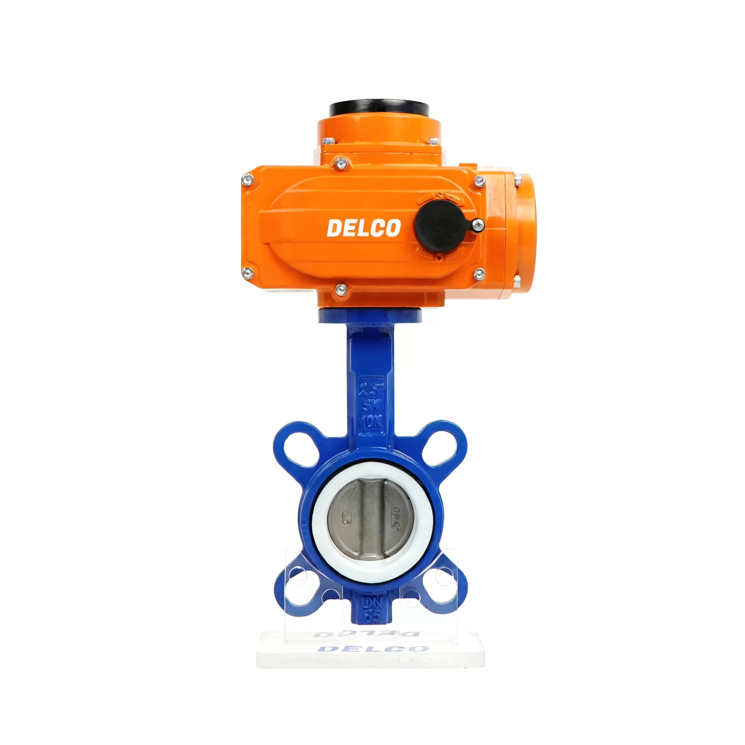 IP67-DK56-WB Electric Cast Iron Wafer Butterfly Valve 4