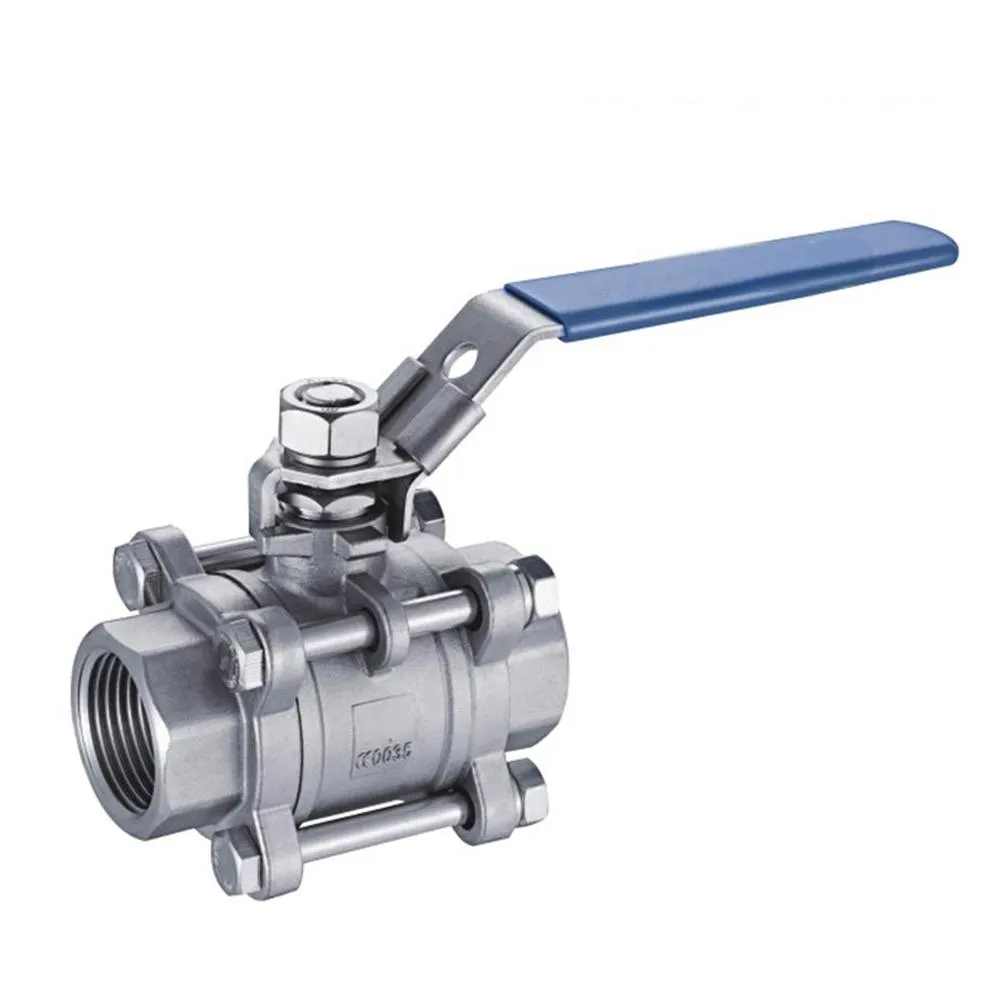 Manual 3-Piece Threaded Ball Valve 3