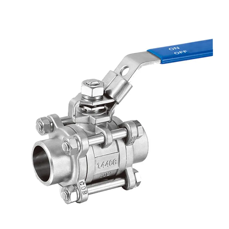 Manual 3-Piece Welded Ball Valve 4