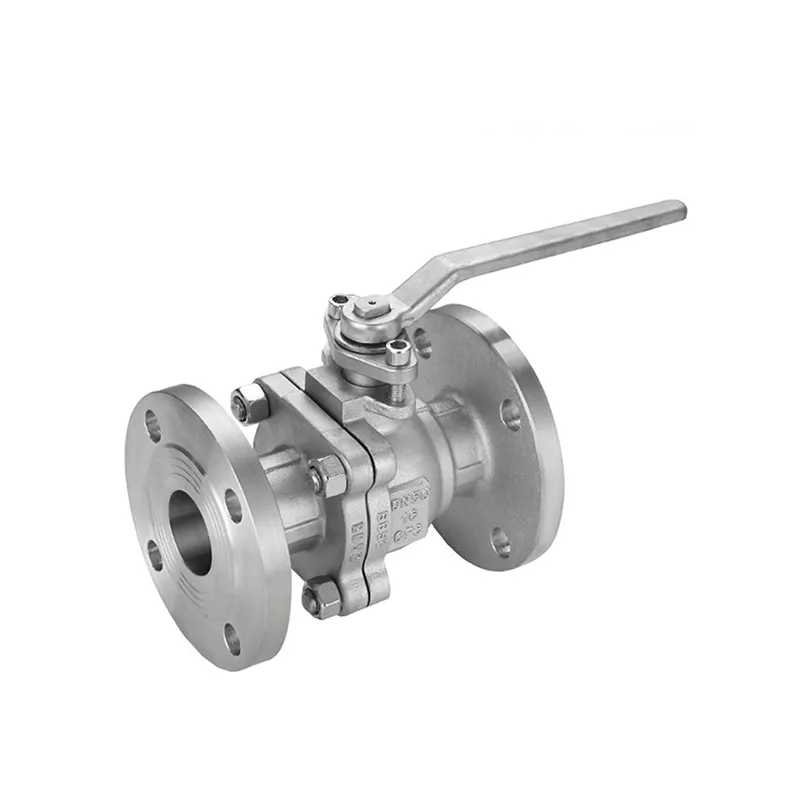 Manual Stainless Steel Ball Valve, Worm Gear, 2-Piece Flanged 4