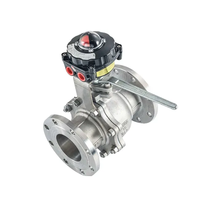 Manual Stainless Steel Ball Valve with Limit Switch Box 4