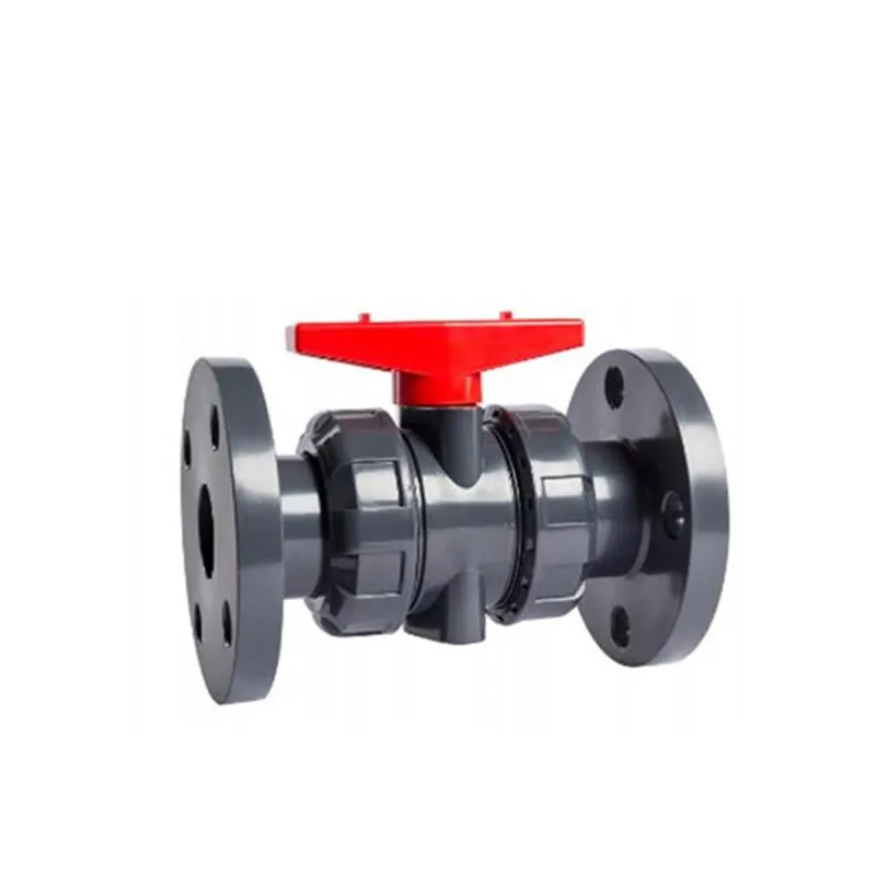 Manual two-way plastic flange ball valve 5