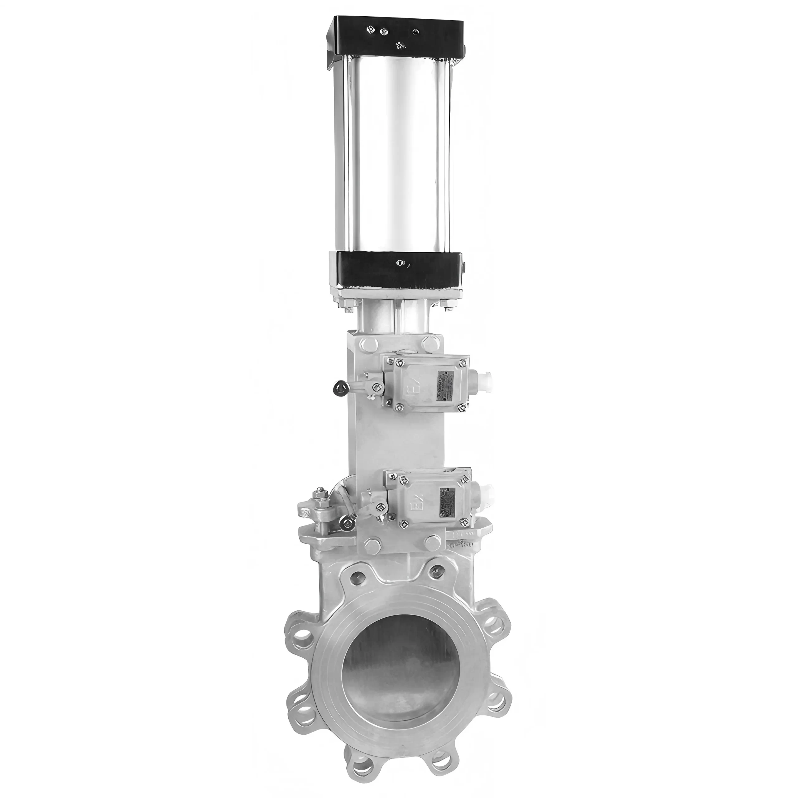 PZ643XH Pneumatic Lug Knife Gate Valve (Cast Steel) 4