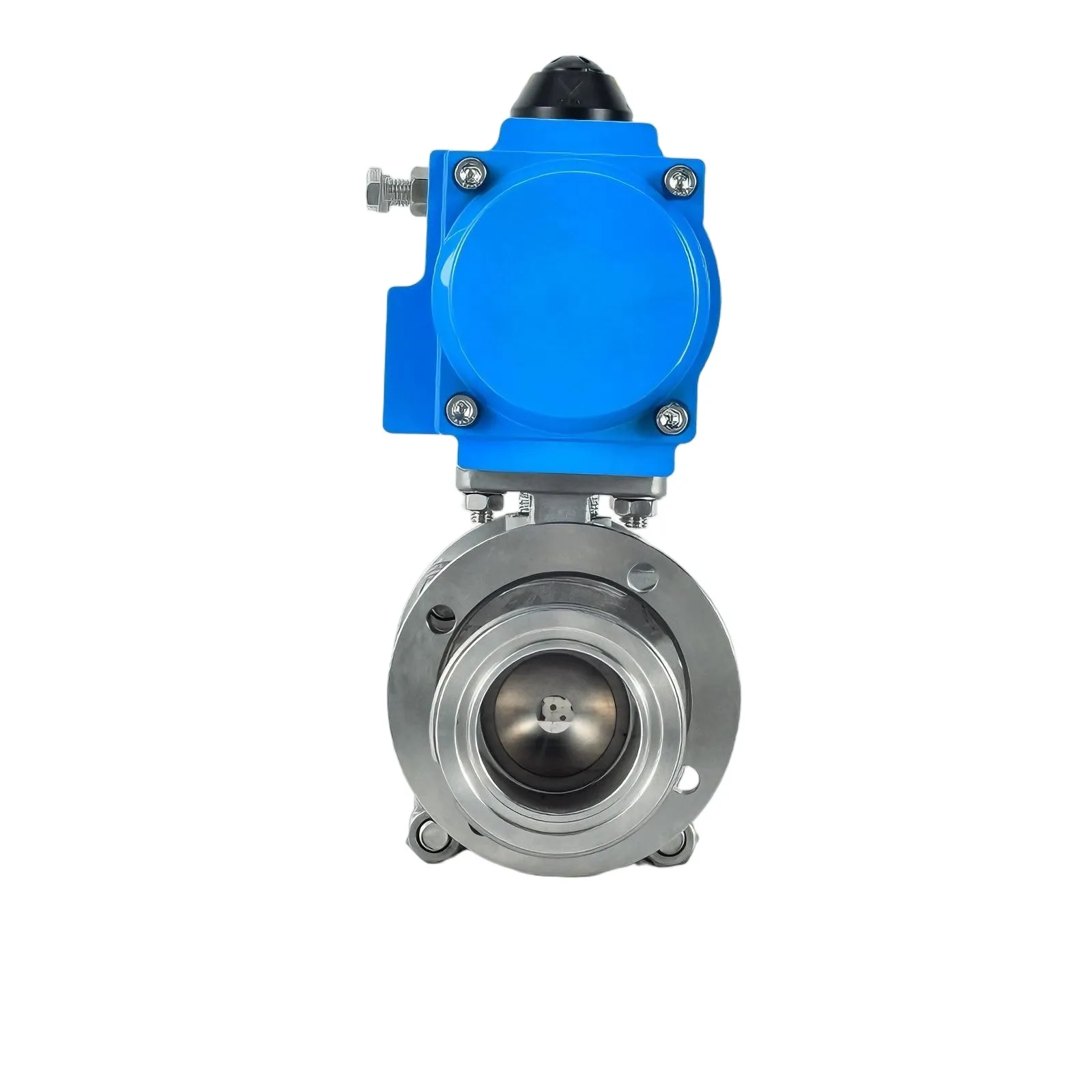 Pneumatic vacuum flange ball valve 1